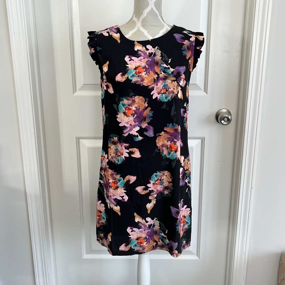 Nicole Miller floral shift dress size 2